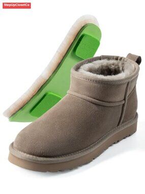 Australian Sheepskin Mini Boots Arch Support Suede Winter